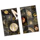 thumbnail image 2 of 2PCS Pegatinas de sellos postales Pegatinas de papel adhesivo dorado Suministros decorativos para álbumes de recortes para bricolaje Planificador Diario Cuaderno Arte Manualidades Fantasía cósmic, 2 of 10
