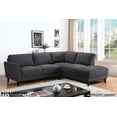 thumbnail image 1 of Topline Home Furnishings Grey 2pc Sectional Sofa, 1 of 1