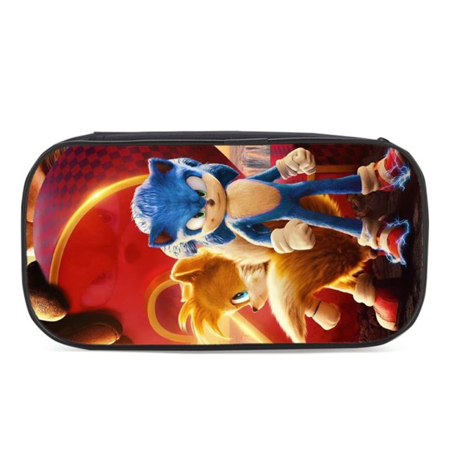 Estuche de lápices de anime con impresión 3D de dibujos animados con cremallera de gran capacidad, estuche organizador para lápices para niños y niñas
