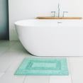 thumbnail image 2 of Tapis de bain Mainstays Racetrack 100% Coton Blue-vert, 17" x 24", 2 of 5