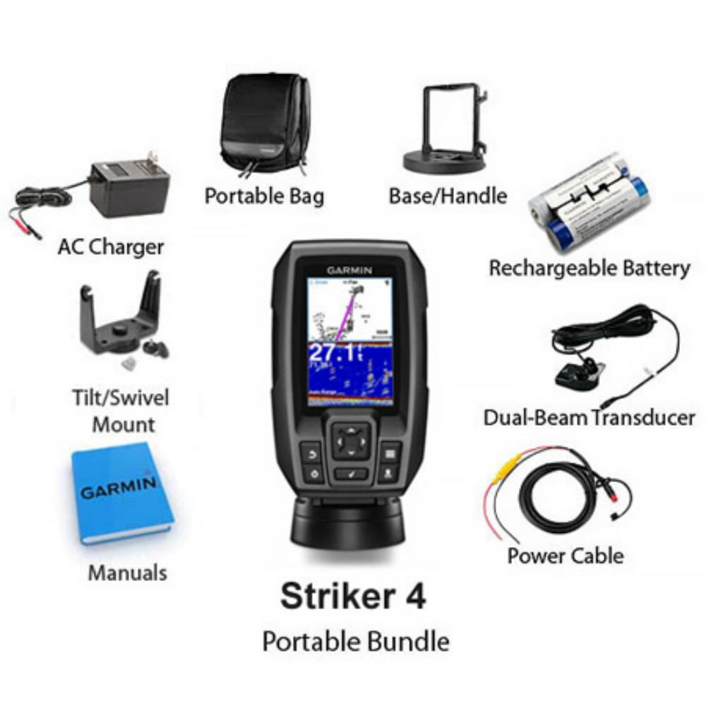 Garmin striker 4 portable bundle Clearance