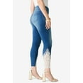 thumbnail image 3 of Roaman's Women's Plus Size 360° Stretch Lace Applique Jean, 3 of 5