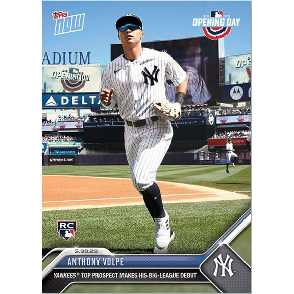 MLB 2023 Topps Now Baseball Anthony Volpe #2 (Rookie, Big-League Debut)