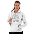 thumbnail image 5 of Letter to Noah's Ark Late Unicorns Hoodie Sweatshirt Women Brisco Brands X, 5 of 6