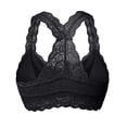 thumbnail image 3 of snowsong Wireless Bras,2024 New Style Women's Solid Comfortable Breathable Non-Underwire Plus-Size Adjustable Push-up Lace Bra,Bras for Women,Push up Bras,Plus Size Bras, Black L, 3 of 3