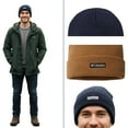 thumbnail image 6 of Columbia Whirlibird Cuffed Beanie Super Soft Acrylic Knit Winter Beanie Hats for Unisex (Dark Nocturnal, One Size), 6 of 7