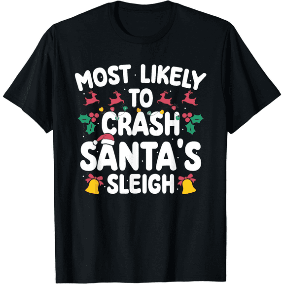Funny Christmas Shirt for Women – Holiday Graphic Tee, Christmas Crew Top, Santa Vibes Shirt
