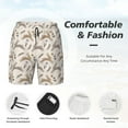 thumbnail image 6 of Picia Retro Rabbit pattern Mens Swim Trunks with Compression Liner Stretch Beach Shorts Quick Dry with Zipper Pockets No-Chafing Board Shorts-Small, 6 of 9