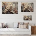thumbnail image 4 of Designart "Winter Owl in the Snow III" Animals Print on Natural Pine Wood, 4 of 5