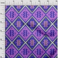 thumbnail image 3 of oneOone Polyester Spandex Violet Fabric Tribal Sewing Craft Projects Fabric Prints By Yard 56 Inch Wide, 3 of 4