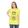 thumbnail image 6 of Silent Night Holly Night Unisex Christmas Classic Jersey Short Sleeve Tee, 6 of 10