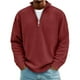 thumbnail image 2 of Seeotter Men's Quarter Zip Up Pullover Mock Neck Long Sleeve Sweater Casual Sweatshirt, 2 of 3