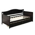 thumbnail image 6 of Aukfa Solid Wood Daybed with Storage Drawers, Twin Bed Frame - Espresso, 6 of 8