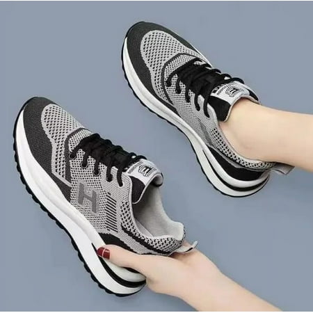 

Women Sneakers 2023 Spring Summer Ladies Vulcanize Shoes Thick Platform Female Flats Breathable Walking Footwear