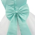 thumbnail image 5 of Miaeowve Kids Girls Flower Petals Sleeveless Wedding Party Dress Formal Prom Pageant Tulle Gowns Turquoise 4, 5 of 6