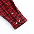 thumbnail image 6 of AZoiNM Men's Slim Fit Brushed Flannel Plaid Shirt Long Sleeve Button Down Shirt for Fall, 6 of 7