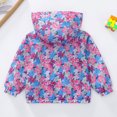 thumbnail image 4 of Kogui Toddler Rain Jackets for Girls Girls Hooded Jacket With Pockets Full Zip Lightweight Printed Kids Outerwear Blue Sizes 1-9Y (Purple,4-5 Years), 4 of 9