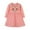 Pink, variant on Girls Dress Dress Long Sleeve Knitted Patchwork Skirt Cartoon Crew Neck Embroidered Dress Birthday Party Wedding Dresses,Size 6-7 Years