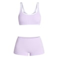 thumbnail image 5 of No Boundaries Seamless Scoop Neck Bralette & Boyshort Set, 2-Piece, Women's XS-XXXL, 5 of 5