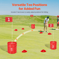 thumbnail image 3 of Zone Eleven Backyard Portable 3 Hole Bucket Golf Game for Kids and Adults, 3 of 13