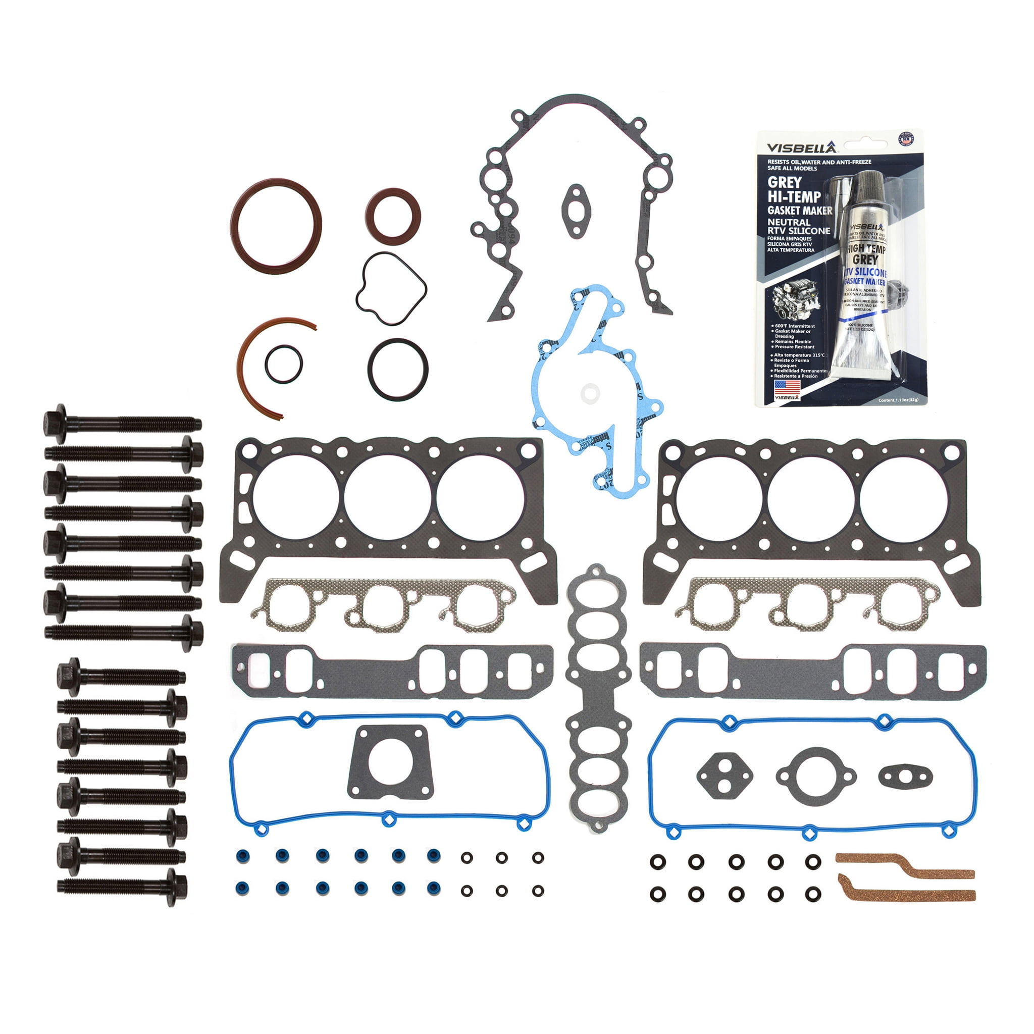 Reliant Gasket Head Gasket Set + Head Bolts For Ford Explorer 2.0 Turbo (2012-2017)