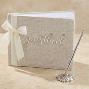 Wedding Guest Book with Pen Elegant Sign in Book for Bridal Shower Anniversary Reception