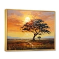 thumbnail image 2 of Designart "Baobab Tree horizon V" Tree Baobab Floater Framed Wall Art Living Room, 2 of 7