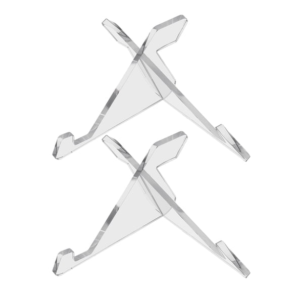 KAKOWELY 2 soportes de acrílico para libros, soporte para teléfono, soporte para exhibición de libros, soporte para menús, soporte para libros