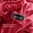 thumbnail image 6 of (2 pack) Bare Home Fitted Sheet - 22" Extra Deep Pocket - Premium 1800 Collection - Queen, Red, 6 of 7