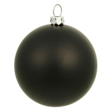 Vickerman 8" Black Matte Ball Ornament