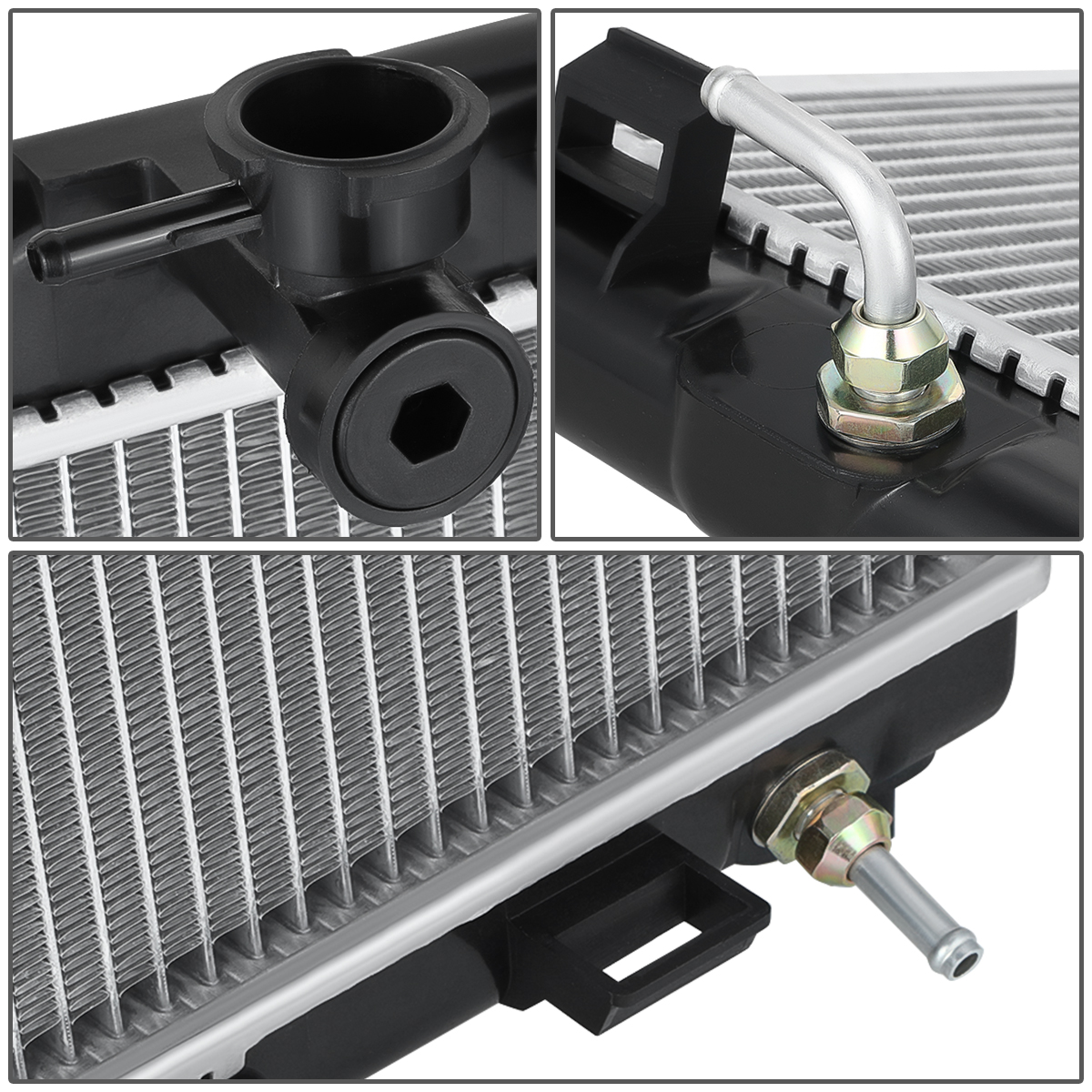 Autodayplus Aluminum Radiator - For 2007-2011 Nissan Versa 1.8L L4 (CU2981)