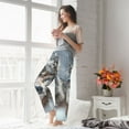 thumbnail image 3 of Fotbe Majestic Snowy Wolf Women's Pajama Pants,Sleepwear Pants,Pj Bottoms Drawstring And Pockets-XX-Large, 3 of 7
