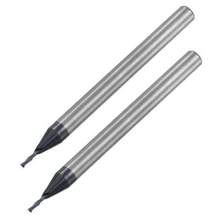 

Uxcell 1mm Dia 4mm Shank HRC45 Carbide AlTiN Coated 2 Flute Square Nose End Mill 2 Pack