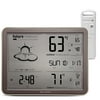 AcuRite 75077 Weather Forecaster with Jumbo Display, Remote Sensor and Atomic Clock