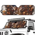 thumbnail image 2 of Yuyamidu Camo Deer Windshield Sun Shade for Jeep, USA Flag Windshield Sunshade for Wrangler TJ JK JL1997-2024,UV Ray & Heat Block Shades, 2 of 7
