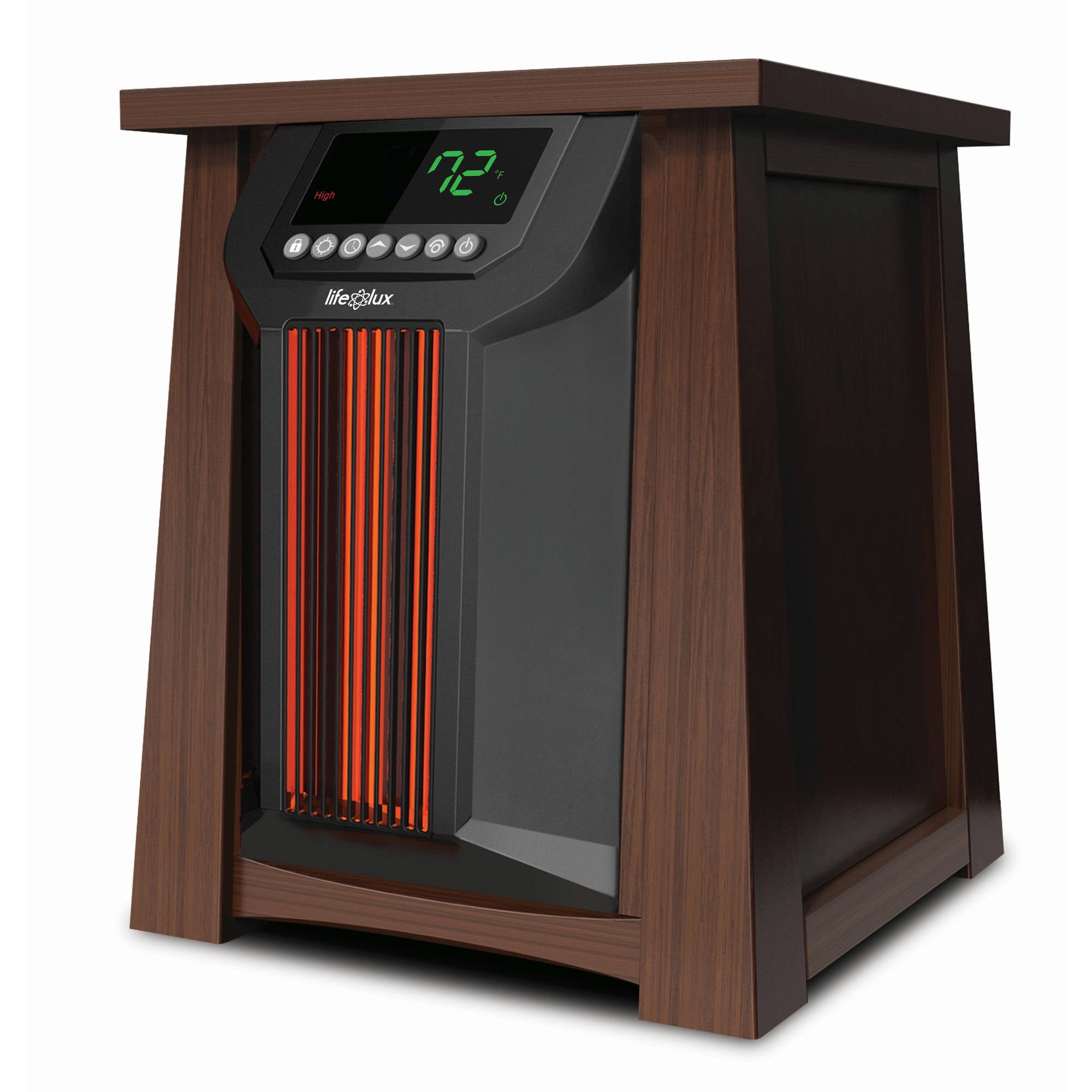 LifeSmart Lifelux 8 Element Large Room Infrared Electric Heater, Wood -  Walmart.com