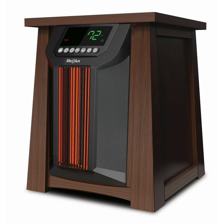 LifeSmart Lifelux 8 Element Large Room Infrared Electric Heater, Wood -  Walmart.com