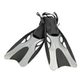 thumbnail image 4 of Almencla Palmes de Plongée Ouvert Talon Durable Réglable Palmes de Plongée en Apnée pour les Hommes Femmes Adultes Gris M, 4 of 8