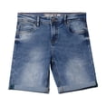 thumbnail image 2 of CULTURA AZURE  Big Boy's Roll-Up Denim Shorts 2-Pack, Medium Blue/Tint, 14, 2 of 8