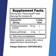 Superior Source 5-HTP 50 mg - Natural Supplement Aids Restful Sleep & Neurotransmitter Functions - Brain Health & Function Support - 5-Hydroxytryptophan Supplement - 60 Instant Dissolve Tablets