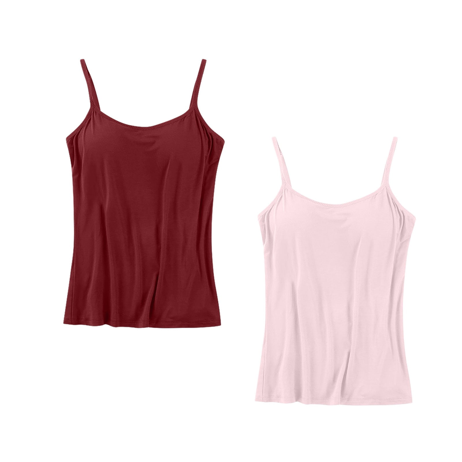Besolor Women Camisole Tops Padded Bra Cami Tank Tops Spaghetti