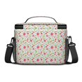 thumbnail image 3 of Lunch Box Pioneer Flower Floral Print Pattern Insulated Lunch Bag for Women Men,Medium Leakproof Lunchbox Cooler Bag Adjustable Strap,10 X 6.7 X 8 Inches, 3 of 6