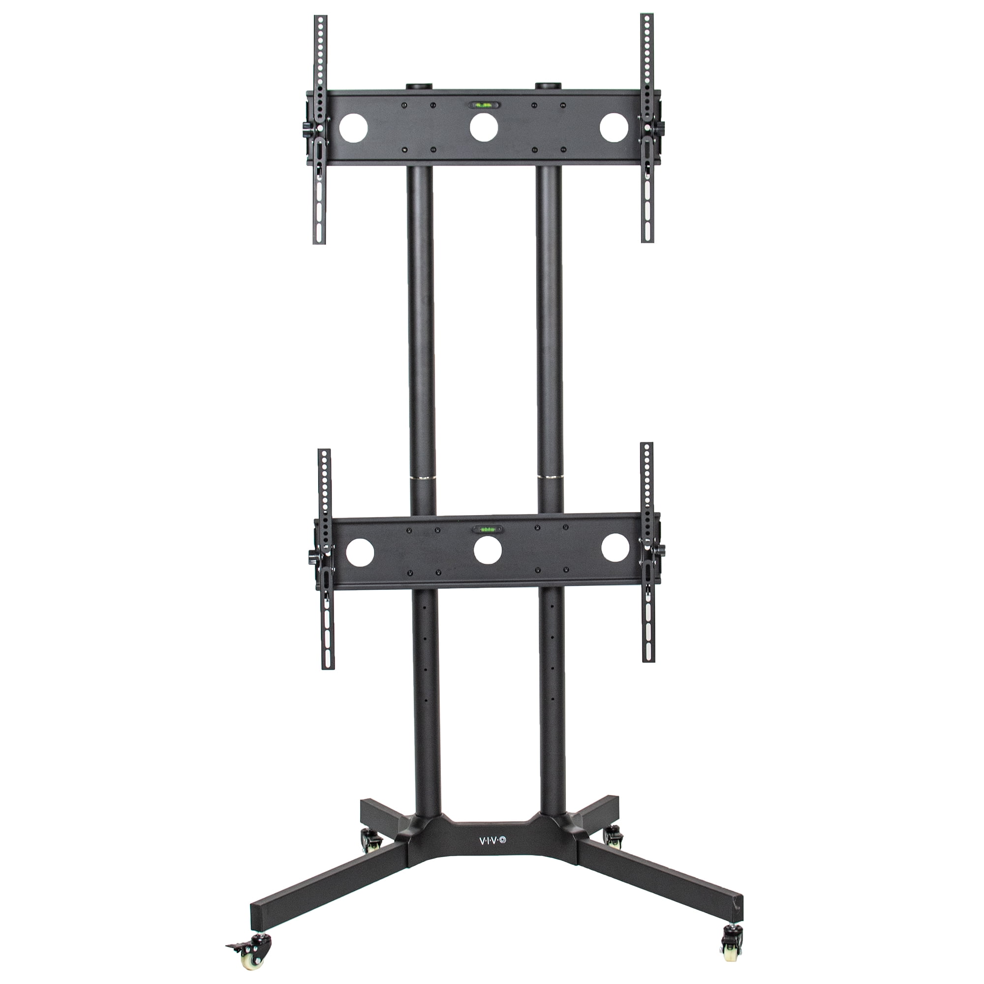 VIVO Dual TV Cart Mount for LCD LED Plasma Flat Panel Fits 32" to 65