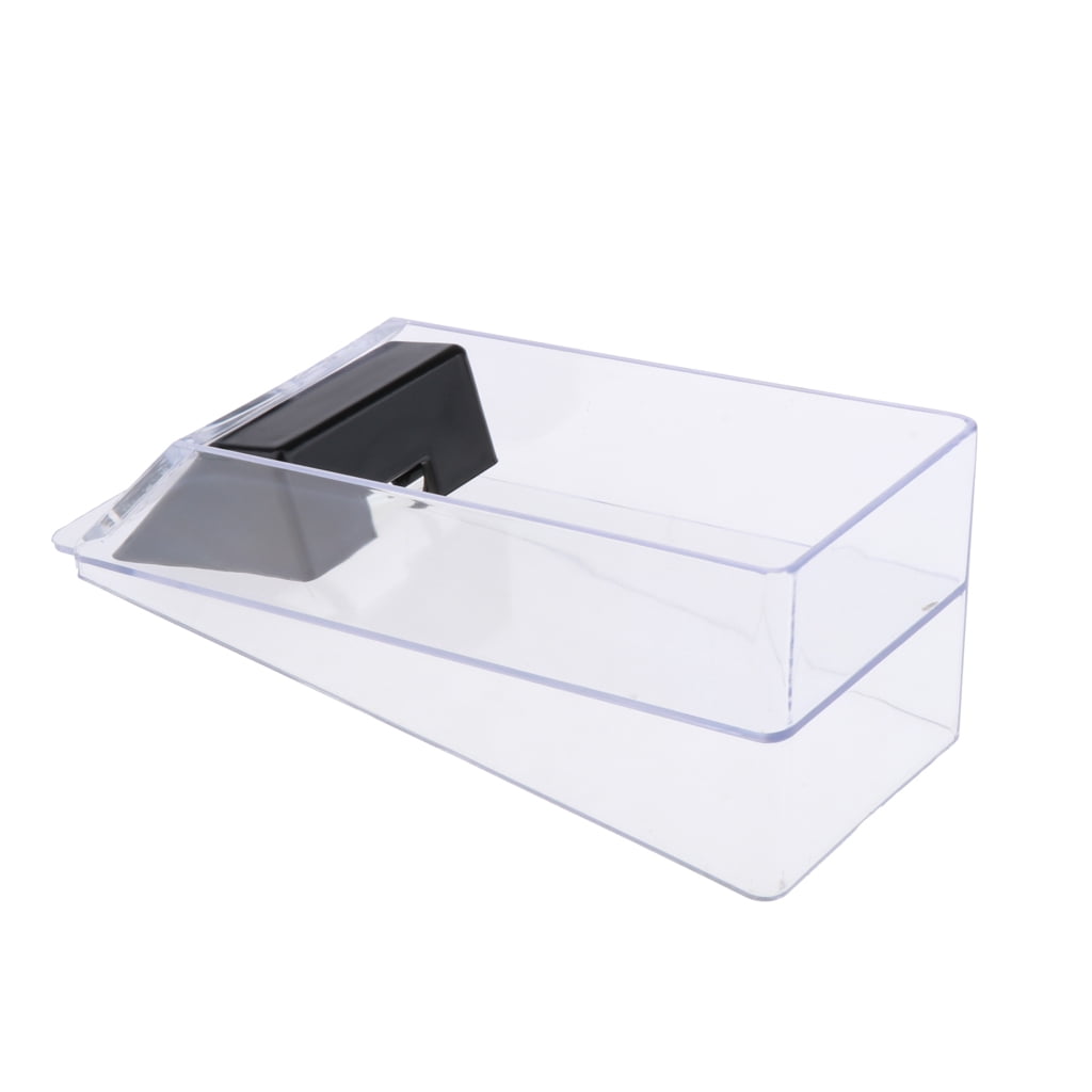 LeeQinersw 6Deck Playing Card Shoe Slider Or Dealer Game Table Casino Accessories Clear