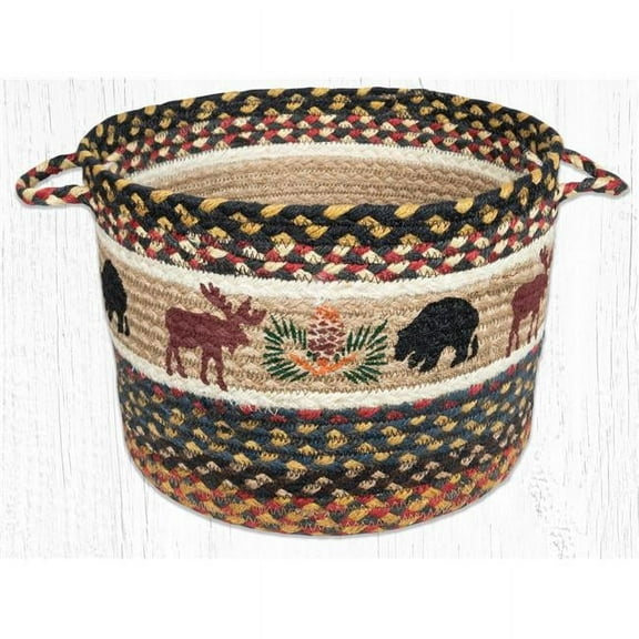 Capitol Importing 38-UBPMD043BM 13 x 9 in. Bear & Moose Printed Utility Basket