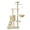 4 layers - beige, variant on 55" Multi-Level Cat Tree with Condo, Hammock, Scratching Posts & Platform