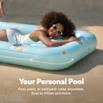 thumbnail image 2 of Tumbona inflable para broncearse para piscina con estampado flotante SLOOSH Blue Daisy, 2 of 6
