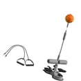 thumbnail image 3 of Barra de abdominales, pelota de reacción de boxeo, pelota de boxeo de altura ajustable, dispositivo de asistencia para ejercicios de abdominales para Cuerda fina gris, 3 of 8