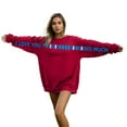 thumbnail image 3 of FUZHIQ I Love You This Much Couple Matching Pullover Sweatshirts Hug Fit Unisex Oversized Casual Crewneck Sweatshirt Cozy Hug-Worthy Tops for Couples, 3 of 7