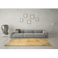 thumbnail image 3 of Ahgly Company Indoor Round Oriental Brown Industrial Area Rugs, 7' Round, 3 of 4